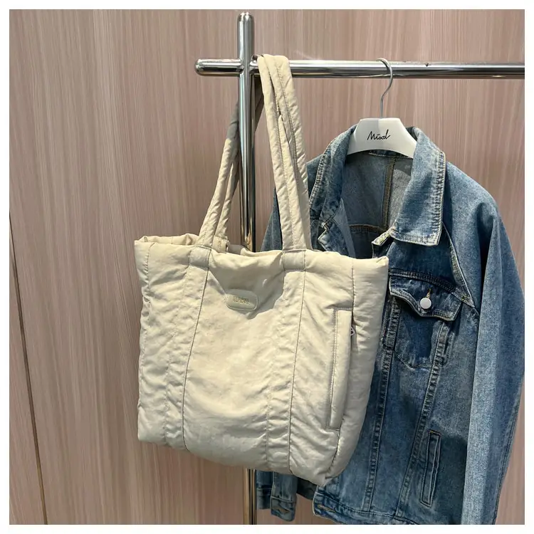 Black Canvas Tote Bag for Women Commuter Student — feature 35