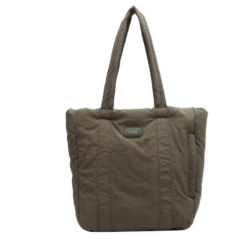 Black Canvas Tote Bag for Women Commuter Student - Image 3