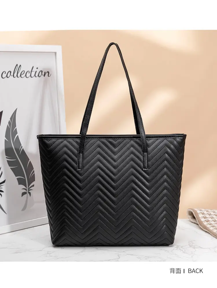 Women's Embroidered Water Ripple Tote Bag Large Capacity — feature 18