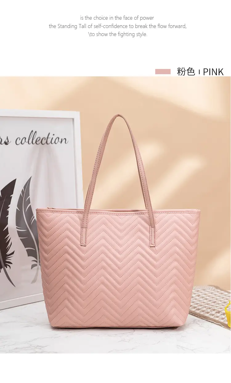 Women's Embroidered Water Ripple Tote Bag Large Capacity — feature 20