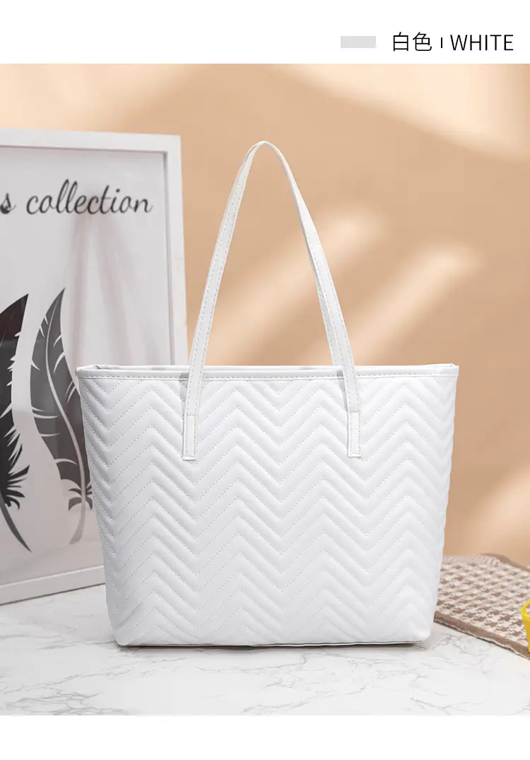 Women's Embroidered Water Ripple Tote Bag Large Capacity — feature 21