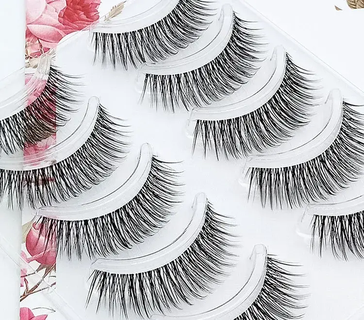 False Eyelashes Set for Natural Look 5 Pairs — feature 1