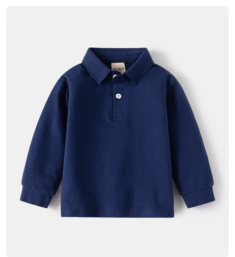 White Polo Shirt for Boys Long Sleeve 2025 — feature 1