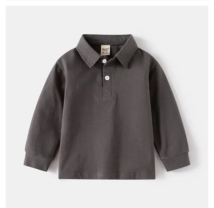 White Polo Shirt for Boys Long Sleeve 2025 — feature 13