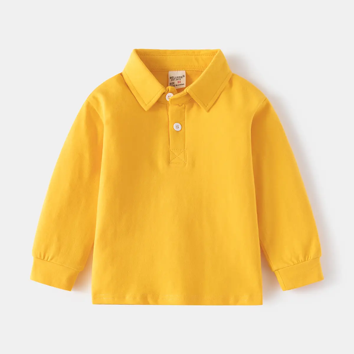 White Polo Shirt for Boys Long Sleeve 2025
