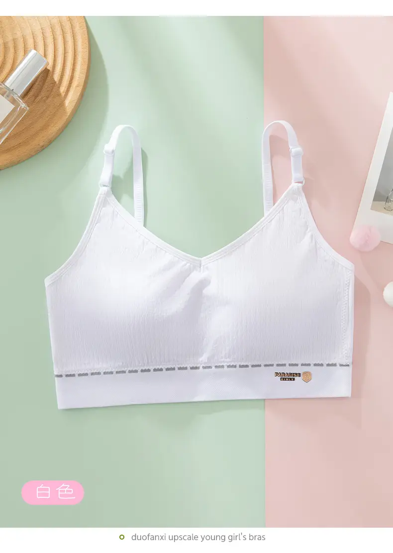 Vest Sports Underwear Female Older Children Student Junior High School Student Youth Development Period Girl Bra Autumn and Winter — feature 18