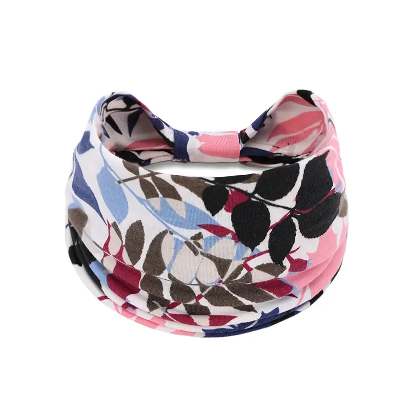 European and American bohemian sports hair band cashew yoga antiperspirant sweat absorbent elastic cotton headband women's headdress hair accessories - Image 25