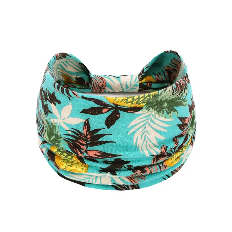 European and American bohemian sports hair band cashew yoga antiperspirant sweat absorbent elastic cotton headband women's headdress hair accessories - Image 39