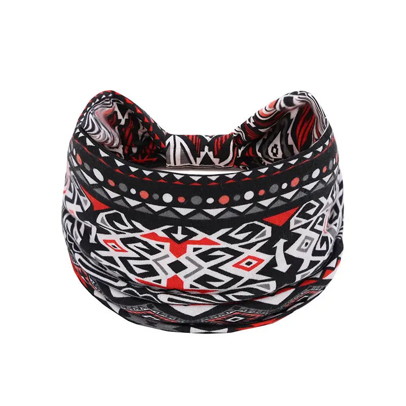 European and American bohemian sports hair band cashew yoga antiperspirant sweat absorbent elastic cotton headband women's headdress hair accessories - Image 41