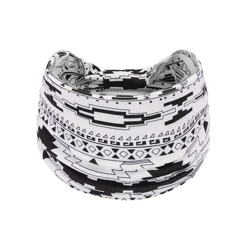 European and American bohemian sports hair band cashew yoga antiperspirant sweat absorbent elastic cotton headband women's headdress hair accessories - Image 52