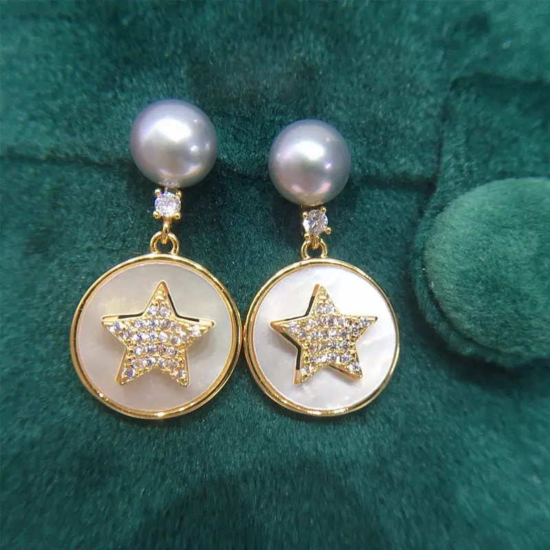 Star Pearl Earrings for Women 18K Gold Filled — feature 10