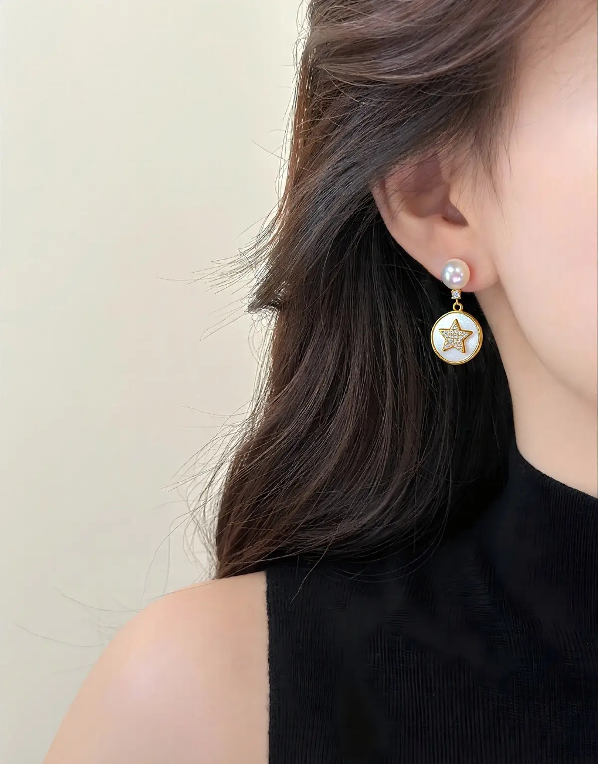 Star Pearl Earrings for Women 18K Gold Filled — feature 11