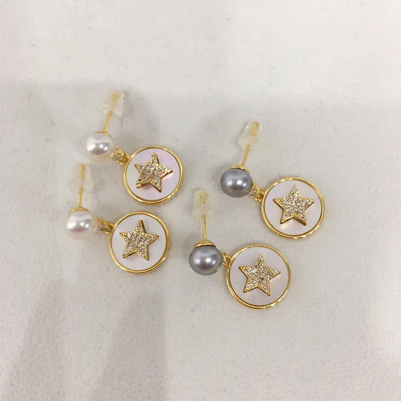 Star Pearl Earrings for Women 18K Gold Filled — feature 7