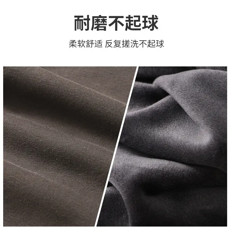 A generation of men's fleece-lined thickened warm pants winter leggings youth velvet pants men's autumn pants P042