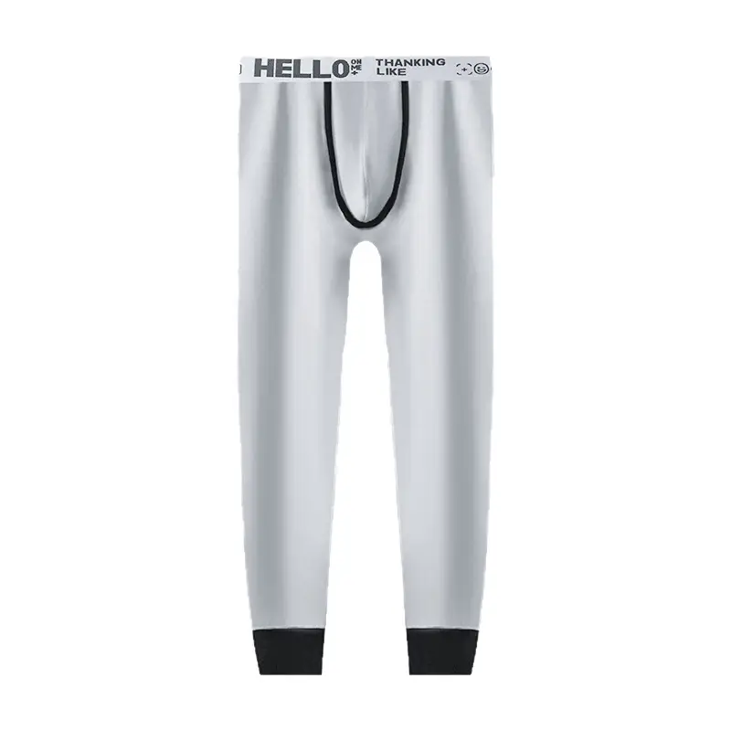 A generation of men's fleece-lined thickened warm pants winter leggings youth velvet pants men's autumn pants P042