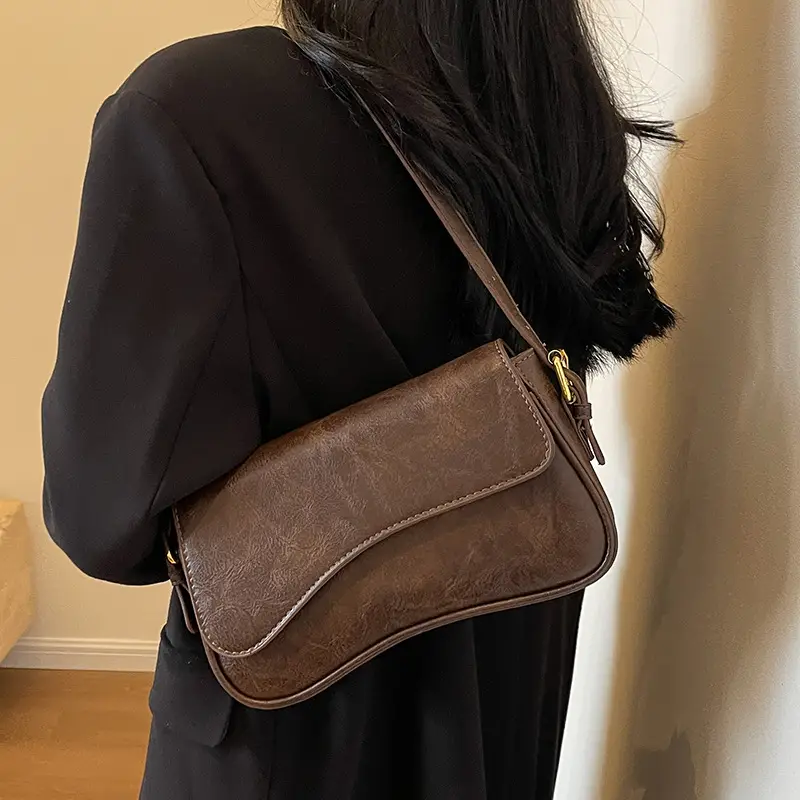 Brown Leather Shoulder Crossbody Bag for Women 2026 - Image 10