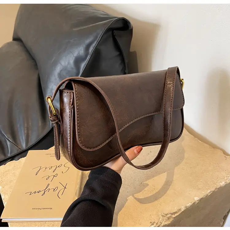 Brown Leather Shoulder Crossbody Bag for Women 2026 — feature 40