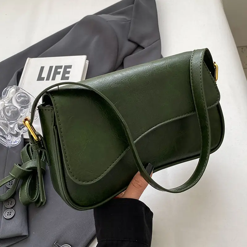 Brown Leather Shoulder Crossbody Bag for Women 2026 - Image 3