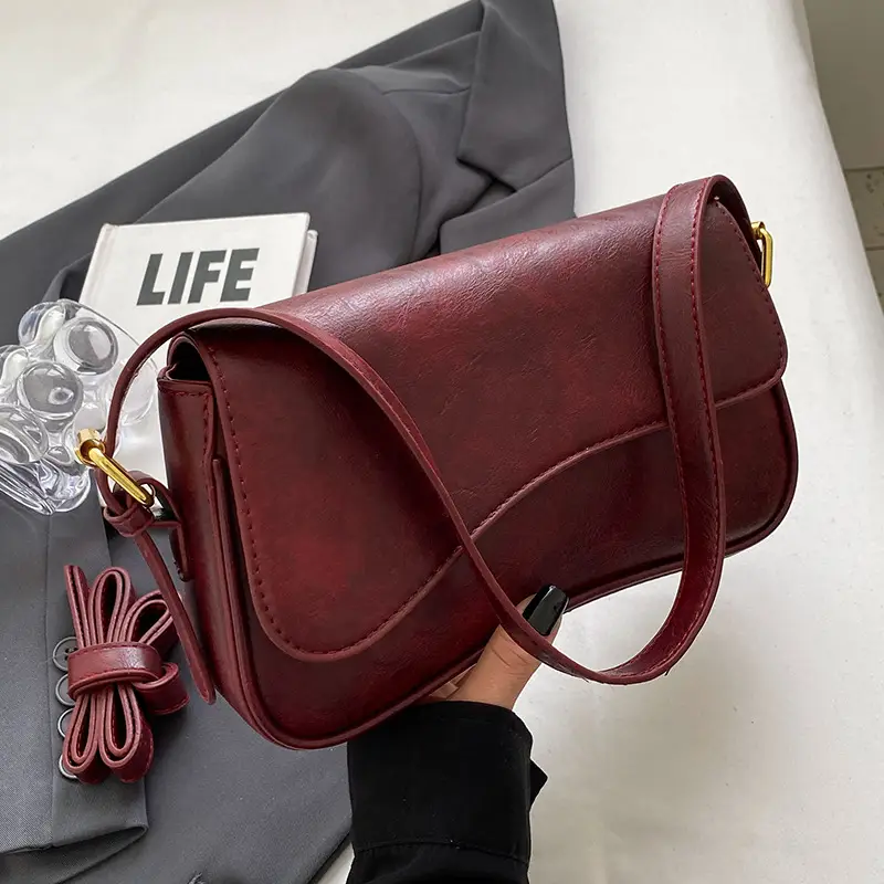 Brown Leather Shoulder Crossbody Bag for Women 2026 - Image 4