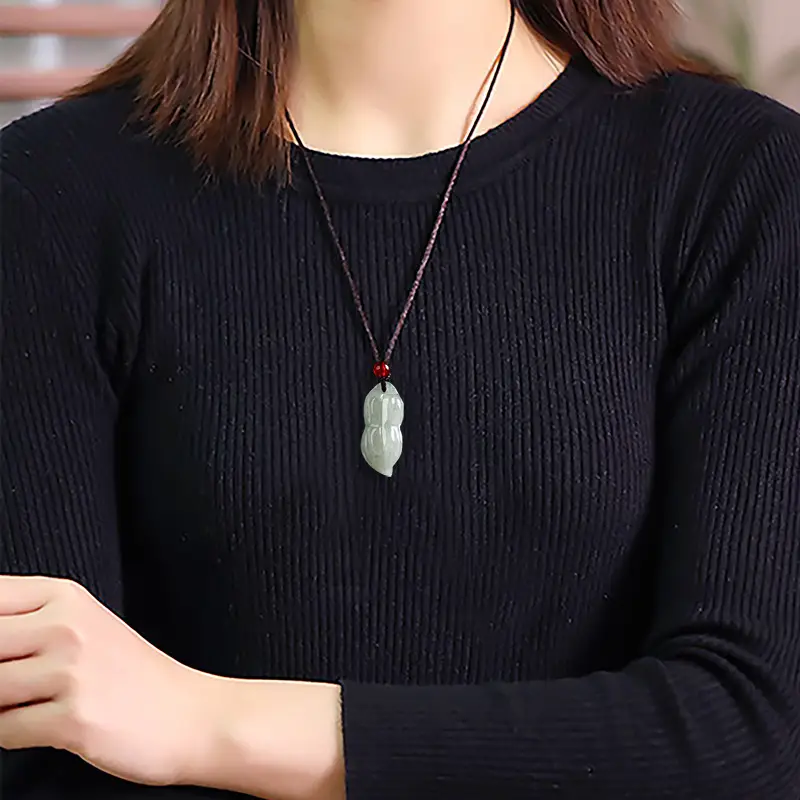 Natural Burmese Jadeite Pendant for Women - Image 4