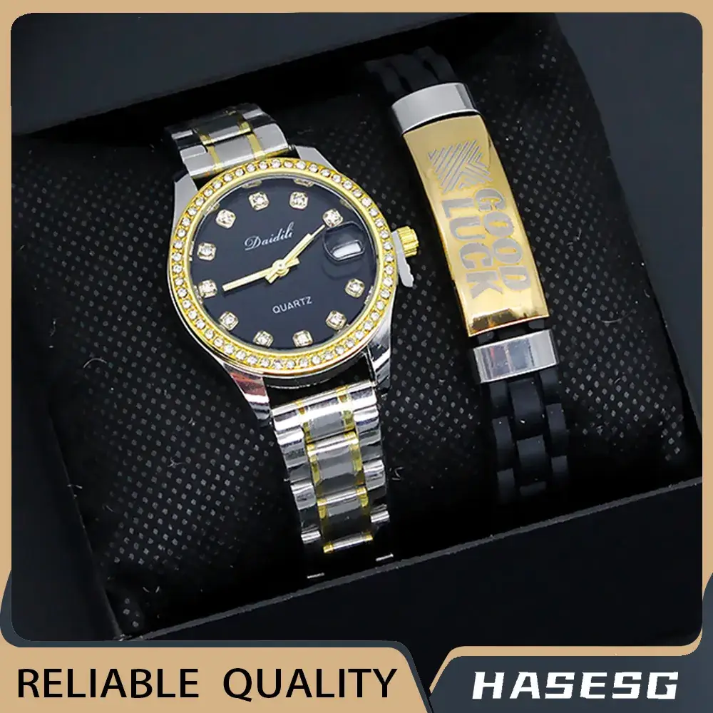 Women's Gold & Silver Watch Set Birthday Gift - Image 14