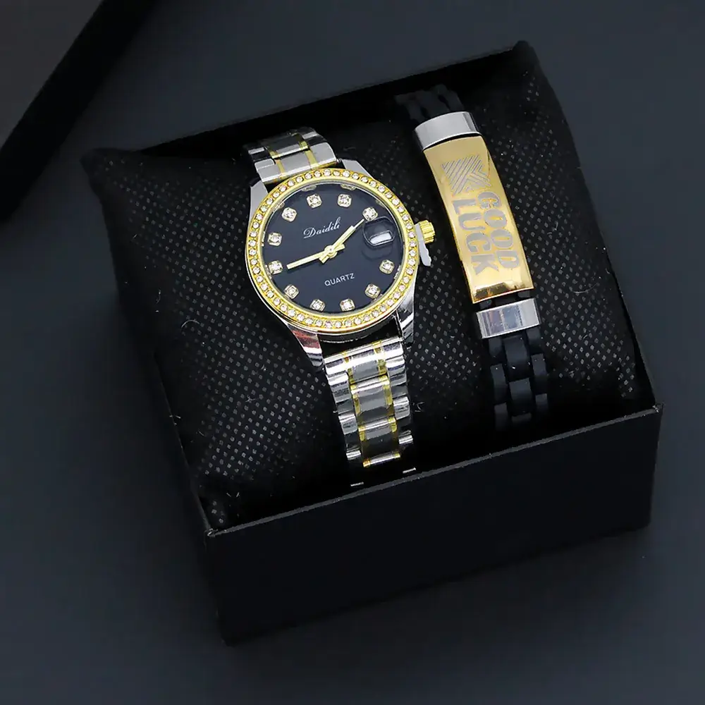 Women's Gold & Silver Watch Set Birthday Gift - Image 5