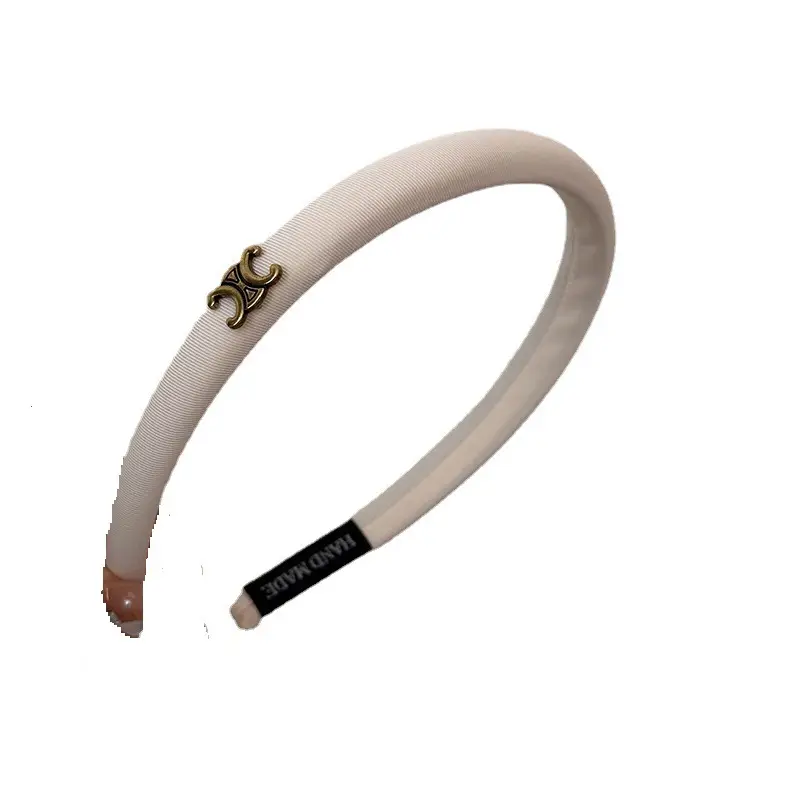 Chanel Style White Hairpin with Gold Clasp - Image 9
