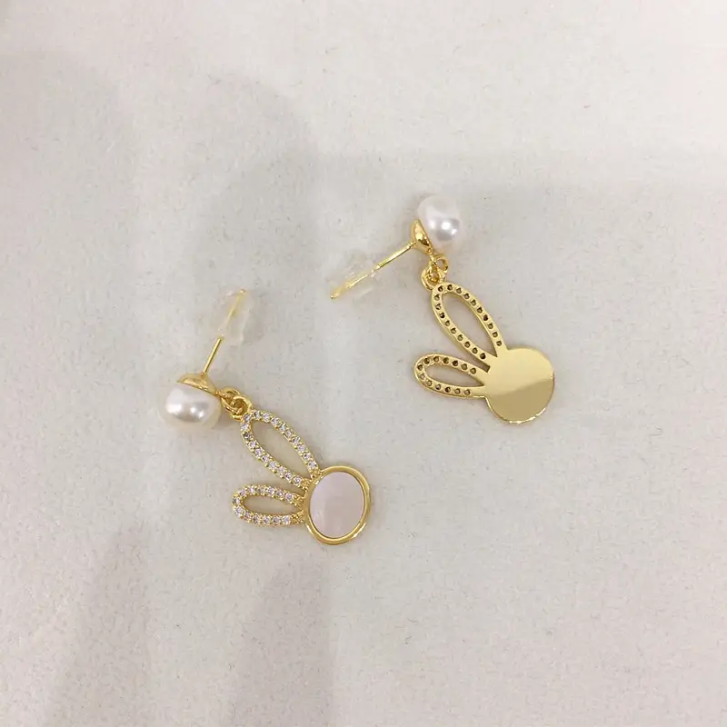 Rabbit Pearl Earrings for Women 18K Gold Filled — feature 10