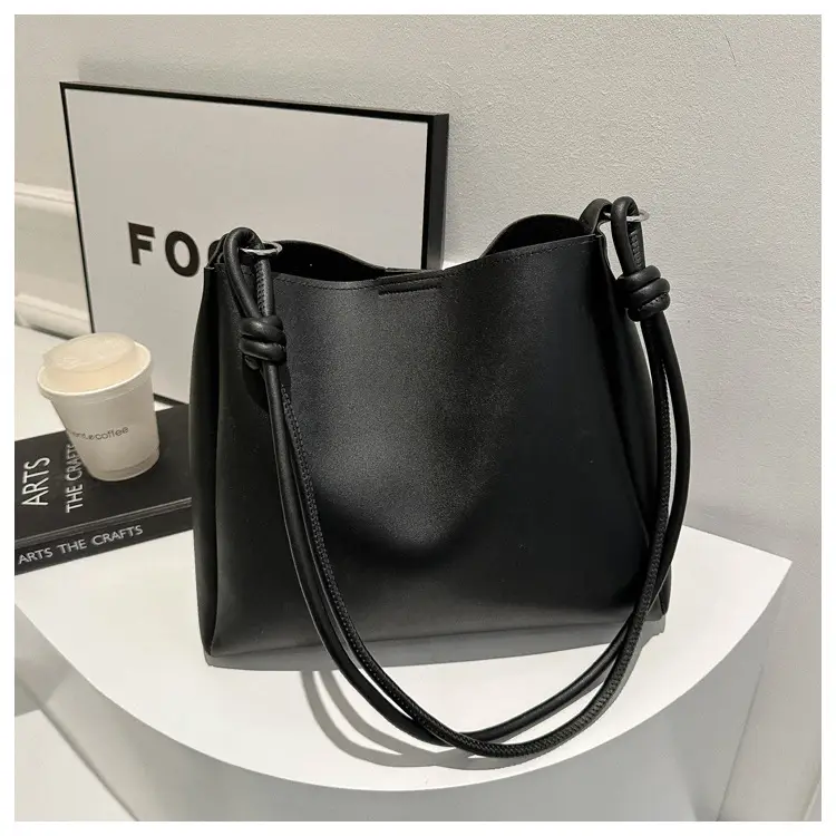 Korean Style Brown Textured Shoulder Bag for Women — feature 13