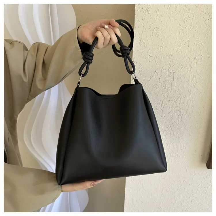 Korean Style Brown Textured Shoulder Bag for Women — feature 19