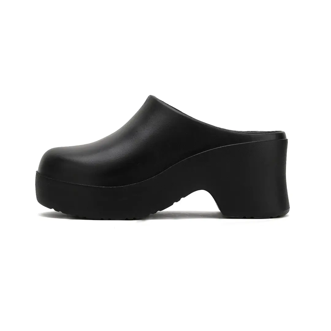 Slippers European and American Ins High Heels Eva Half-Pack Cool High Heels Women's Popular Outdoor Baotou Mule Boots Are Comfortable and Versatile