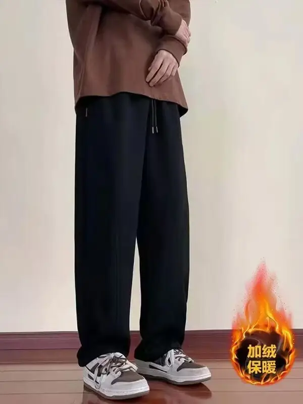 Men Fleece Lined Machete Pants Grey Black Red