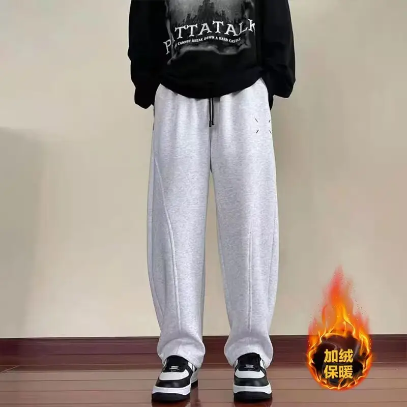 Men Fleece Lined Machete Pants Grey Black Red — feature 18