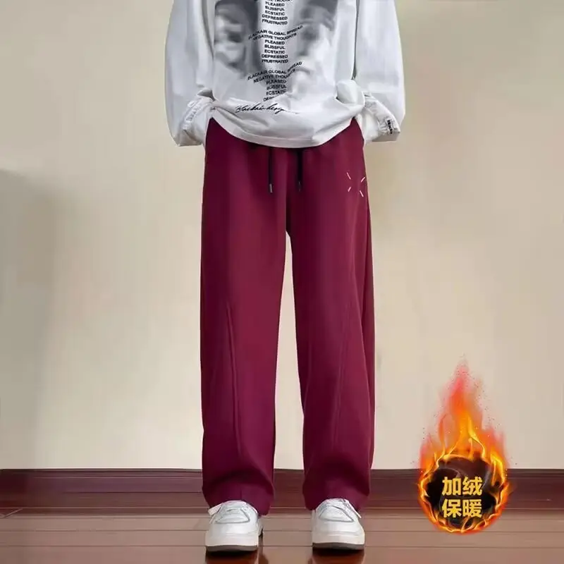 Men Fleece Lined Machete Pants Grey Black Red — feature 19