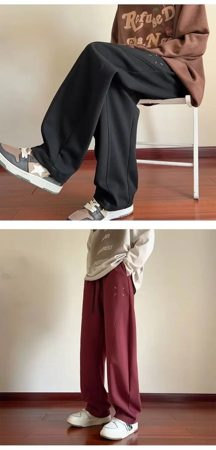Men Fleece Lined Machete Pants Grey Black Red — feature 7