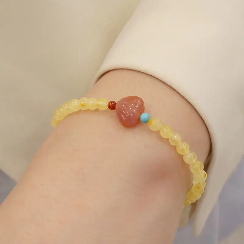 Natural Beeswax Bracelet with Tourmaline Salt Source — feature 10