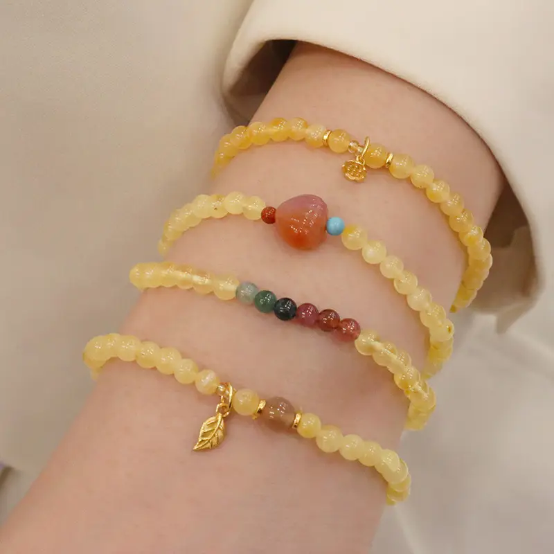 Natural Beeswax Bracelet with Tourmaline Salt Source — feature 14