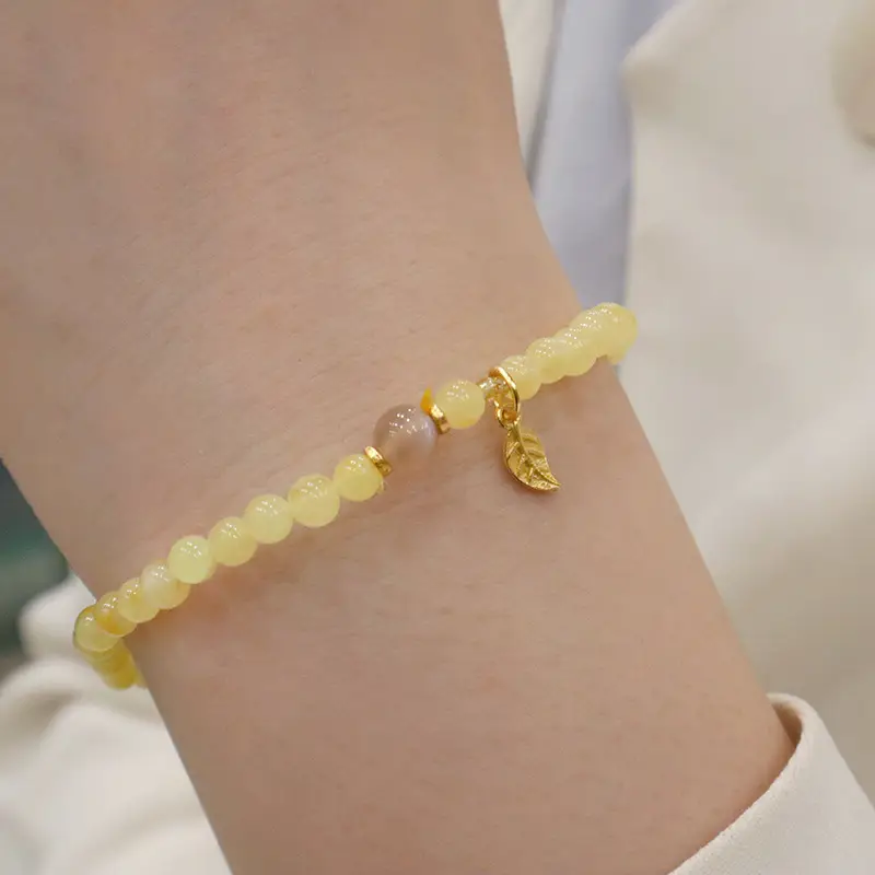 Natural Beeswax Bracelet with Tourmaline Salt Source — feature 7