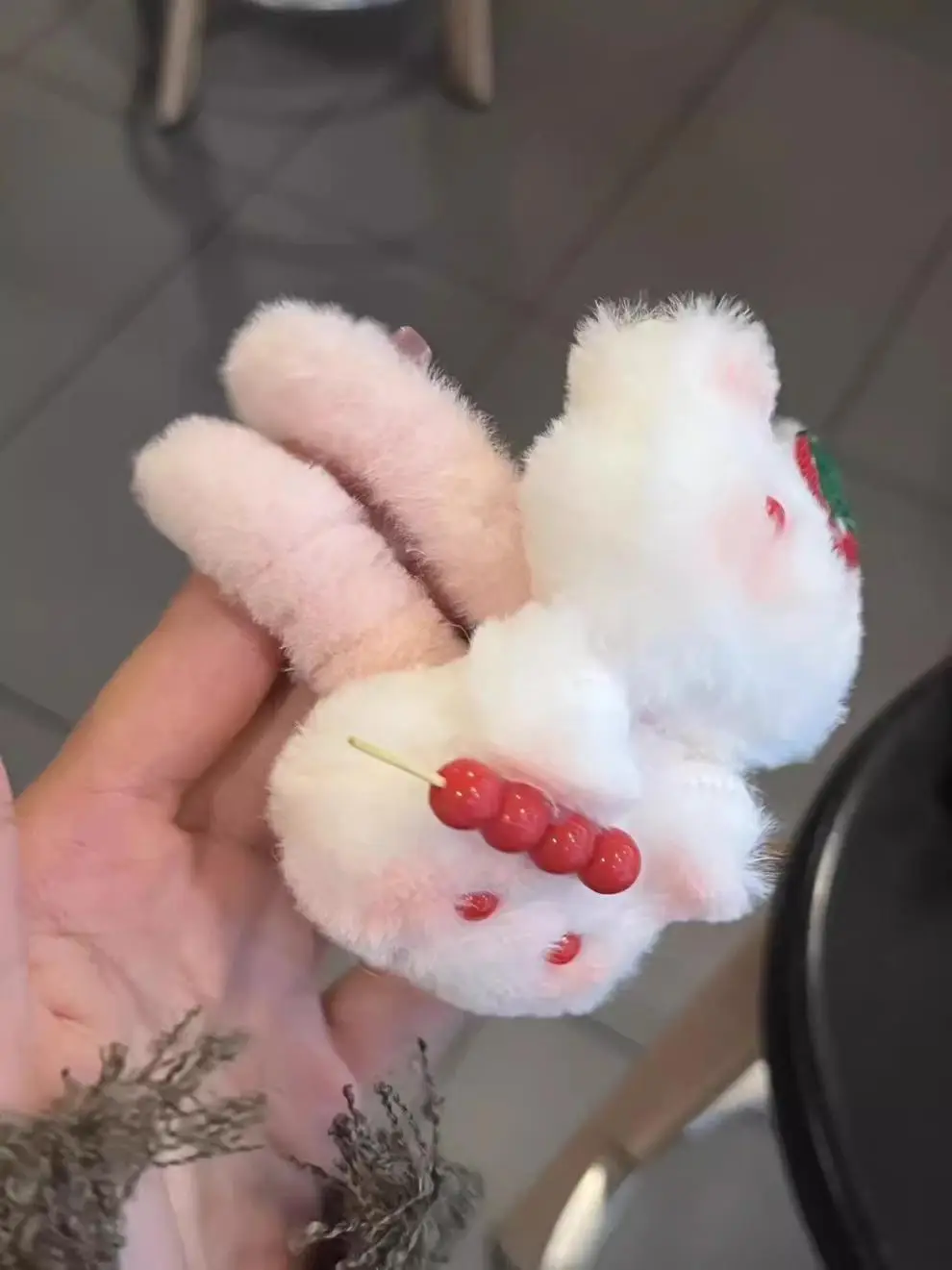 Cute Strawberry Rabbit Hair Rings for Girls — feature 3