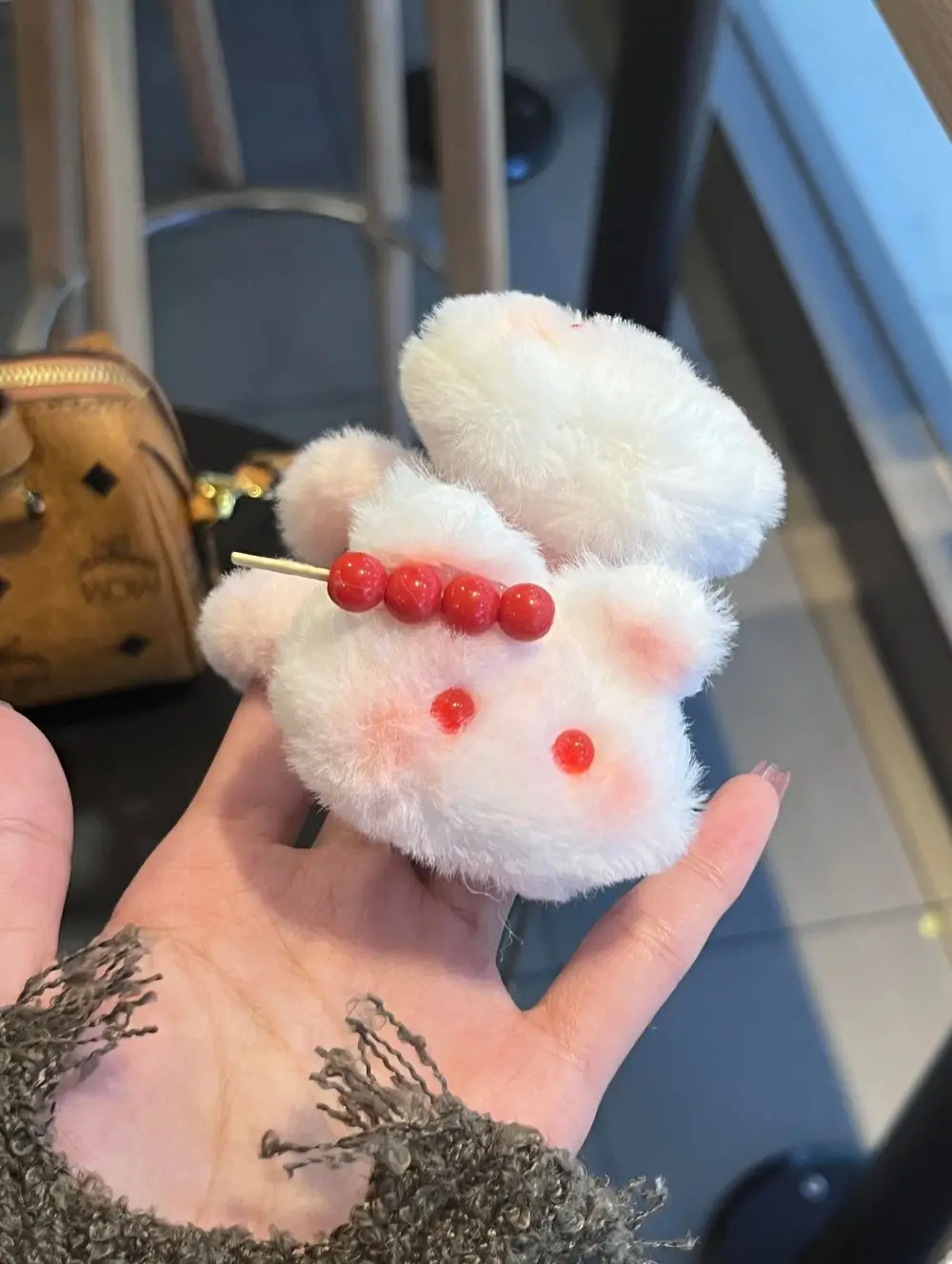 Cute Strawberry Rabbit Hair Rings for Girls — feature 5