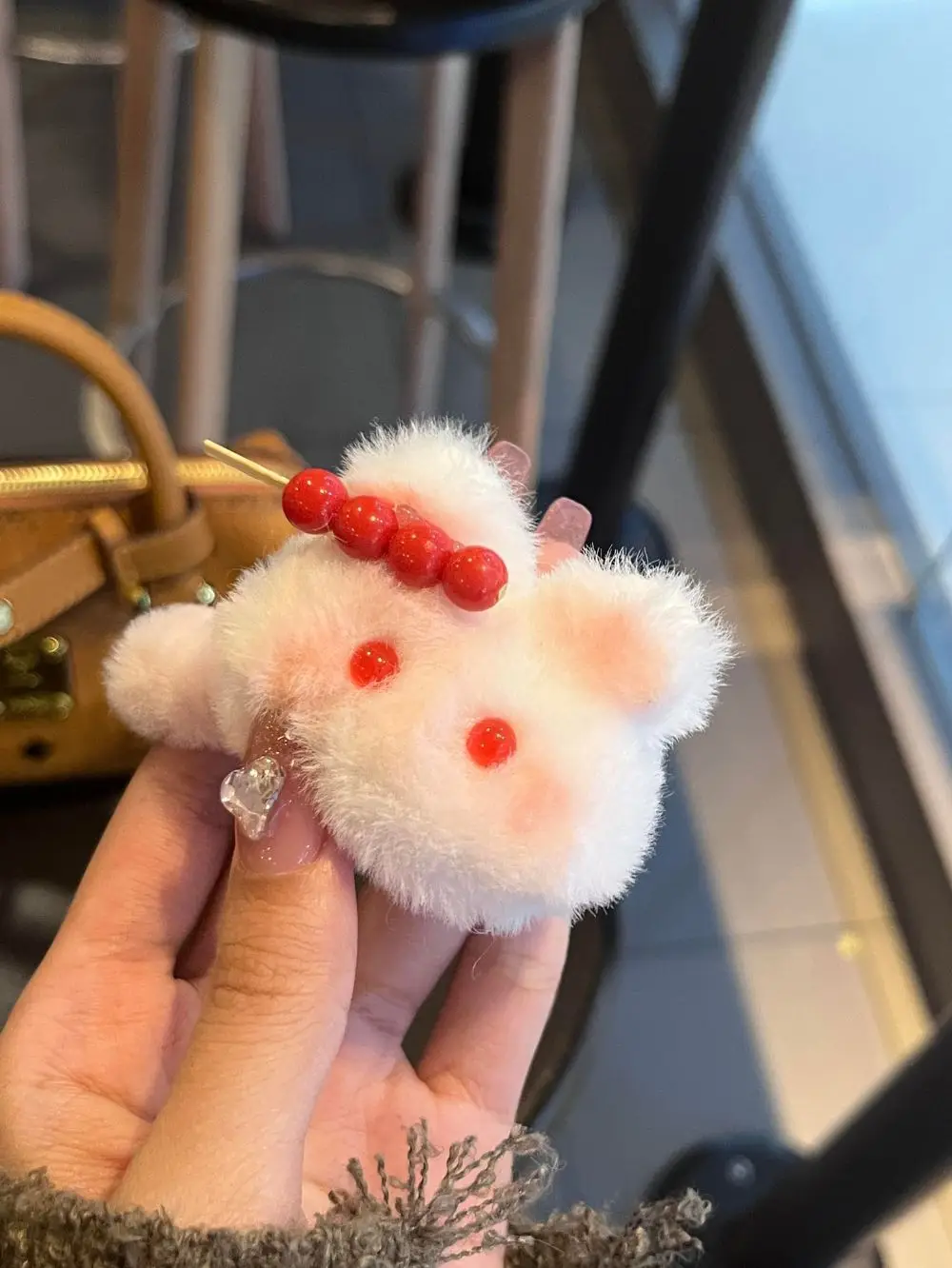 Cute Strawberry Rabbit Hair Rings for Girls — feature 7