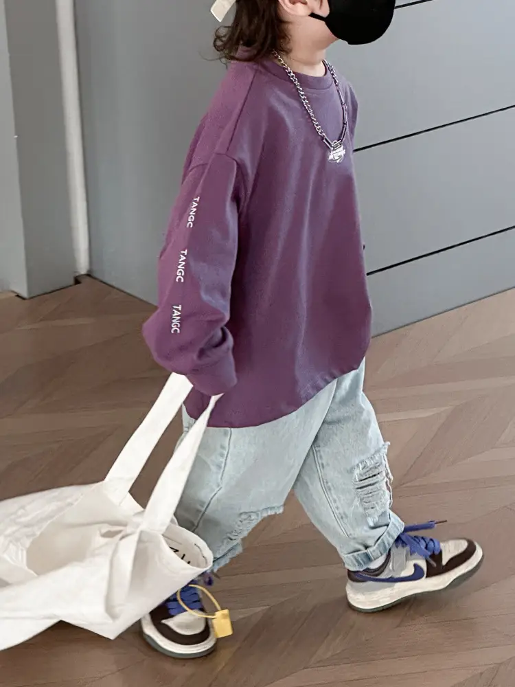 Purple Long Sleeve Kids T-Shirt 2025 — feature 11
