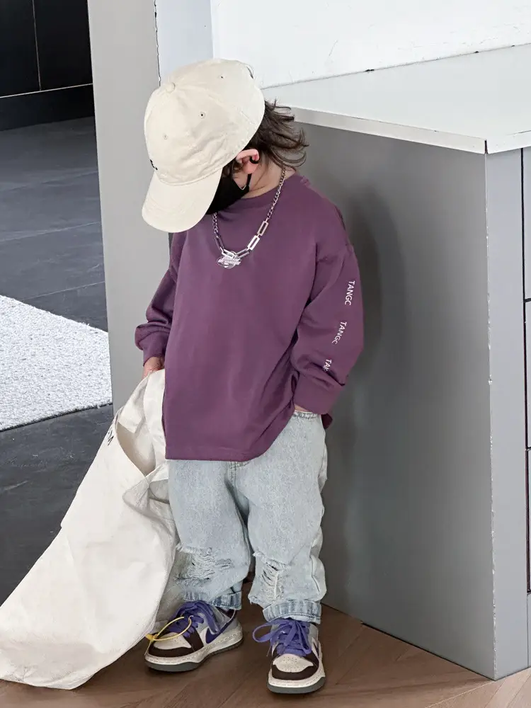 Purple Long Sleeve Kids T-Shirt 2025 — feature 12