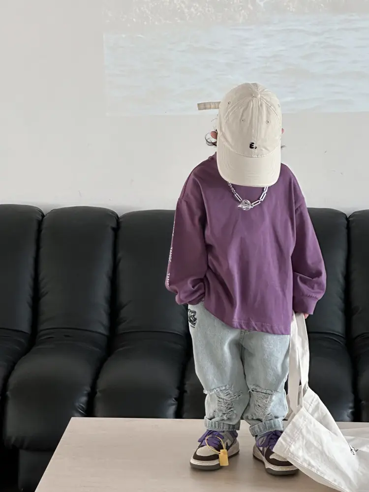 Purple Long Sleeve Kids T-Shirt 2025 — feature 15