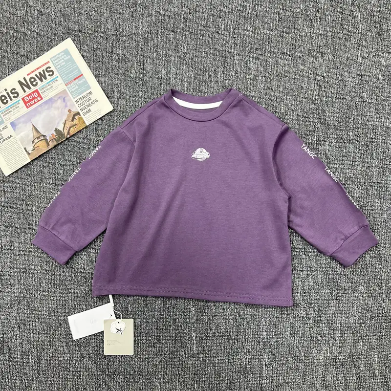Purple Long Sleeve Kids T-Shirt 2025 - Image 2