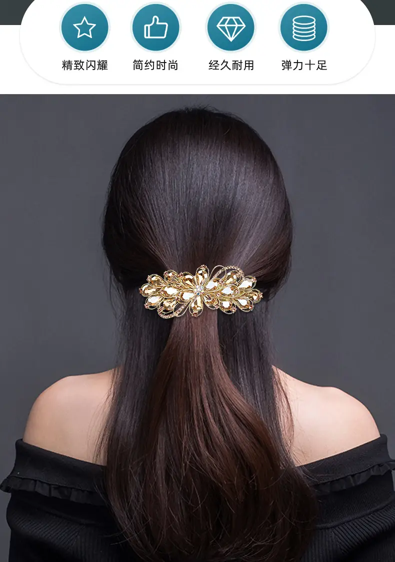 High-end Rhinestone Hairpin for Women — feature 4