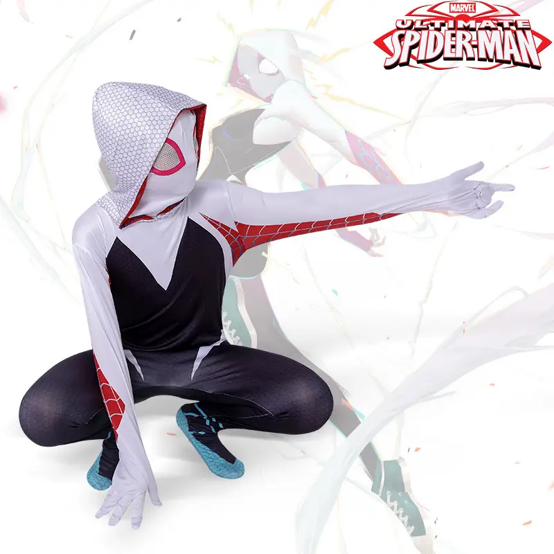 Gwen Stacy Spider-Woman Cosplay Costume Venom Spider Marvel Jumpsuit Street Fashion Essential