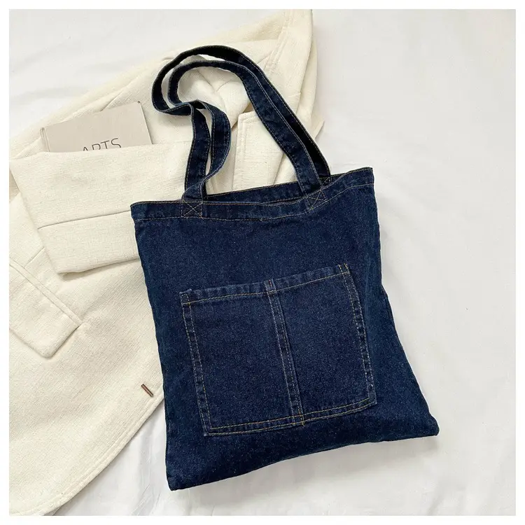 Denim Shoulder Bag Korean Style Women's Canvas Shopping Bag — feature 20