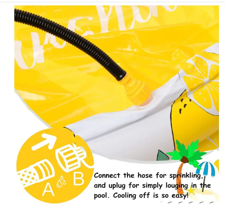 [In stock] cross-border hot selling manufacturer in stock four-ring inflatable lemon pool outdoor inflatable thickened swimming pool — feature 8