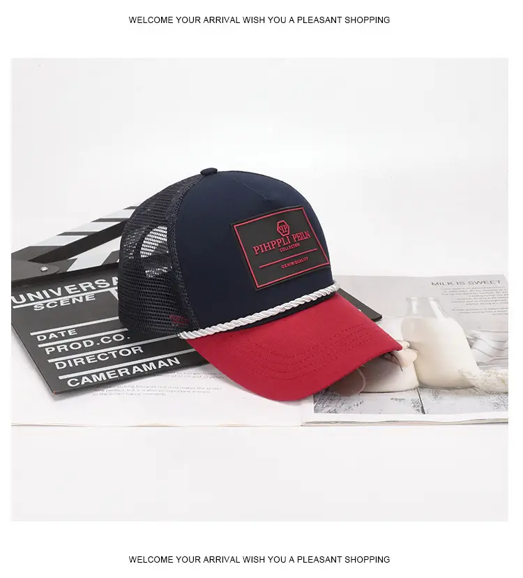 Men's Mesh Baseball Cap SPF50+ Red Black UV Protection — feature 5